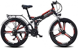 Fangfang vélo Vélos électriques, 26" pliant Ebike, 300W électrique VTT for adultes 48V 10Ah batterie lithium-ion pédale Assist E-VTT avec 90KM Autonomie de la batterie, positionnement GPS, 21 vitesses , Bicyclette