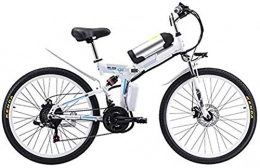Fangfang vélo Vélos électriques, 26 '' Vélo de montagne électrique pliant avec une batterie lithium-ion de 48V 8Ah 8Ae amovible 350W Vélo électrique à moteur électrique 350 vitesses et trois modes de travail, noir