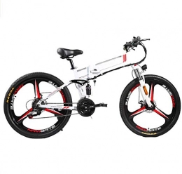 Fangfang vélo Vélos électriques, 26 '' Vélo électrique, Vélo électrique pliable de moteur 350W avec batterie lithium-ion de 48V 8Ah / 10Ah amovible for adultes, vélo électrique de montagne de 21 vitesses, noir, 10a
