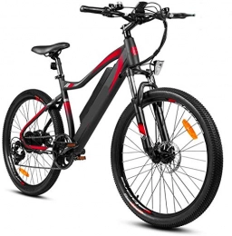 Fangfang vélo Vélos électriques, 26inch Electric Mountain Bike urbain vélo électrique for adultes Assist pliant vélo électrique avec Rim Joint amovible 48V Lithium-ion à 7 vitesses, rouge de vitesse Décale , Bicycle