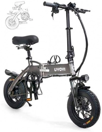 Fangfang vélo Vélos électriques, Adulte Vélos électriques pliants Vélo pliable Cadre en alliage d'aluminium Portable, avec LED avant Lumière, trois Riding Mode, Frein à disque for adultes Confort Bicyclettes Vélos
