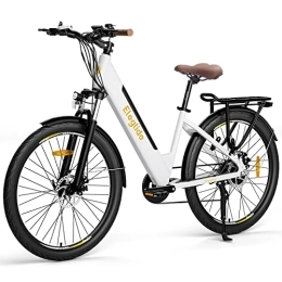 Eleglide Vélos électriques Vélos électriques Eleglide T1 Step-Thru, Vélo électrique de 27, 5 Pouces, Batterie 36V 12, 5Ah, écran LCD, Shimano 7 Vitesses, E-Bike Urbain pour Adulte Homme Femme