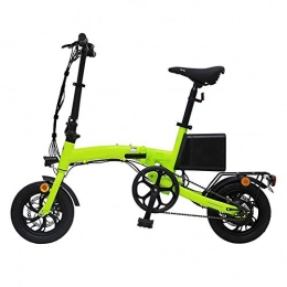Dpliu-HW vélo Vélos électriques Petite Batterie au Lithium de Voiture électrique Se Pliant Vie de la Batterie 30~40KM de la Voiture électrique 10.4A (Color : Green)