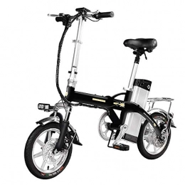 Dpliu-HW vélo Vélos électriques Petite batterie au lithium pliable for voiture électrique for voyager au nom du vélo afin d'aider les hommes et les femmes à faire du vélo en vélo 48V ( Color : Black , Size : 80V )