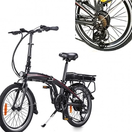 CM67 vélo Vélos électriques Vélo électrique adulte Vélo pliant à 7 vitesses Vélo pliant électrique avec boîte de vitesses à 7 rapports Idéal pour les courts trajets