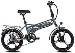 Fangfang vélo Vélos électriques, Vélo électrique de montagne pour adultes, batterie de lithium de 350W 48V, alliage d'aluminium 7 vélo pliable vélo électrique de 20 pouces roues en alliage de magnésium , Bicyclette