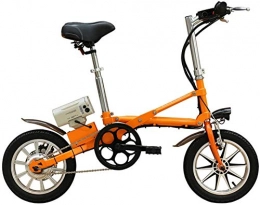 Fangfang vélo Vélos électriques, Vélo électrique pliant vélo électrique for adultes avec 36V 8AH Batterie au lithium 250W haute vitesse moteur électrique Trekking Vélo Freins à disques Touring, Orange , Bicyclette