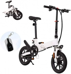 Fangfang vélo Vélos électriques, Vélo électrique pour adultes Vélo électrique pliable de la ville avec moteur de 250W 14 pouces 36V 36V Bike avec frein à disque de pile au lithium de 7, 8Ah 30 km / h 3 Modes de dépl