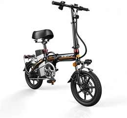 Fangfang vélo Vélos électriques, Vélos électriques rapides for adultes 14 pouces Roues en alliage d'aluminium Cadre électrique portatif sécurité à vélo for adulte avec amovible 48V Lithium-ion rechargeable puissant