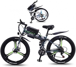 Fangfang vélo Vélos électriques, Électrique pliant VTT 26 pouces Fat Tire Ebike 350W moteur, la suspension complète et 21 vitesses avec vitesse Rétro-éclairage LCD 3 Modes d'équitation for adultes et adolescents , B