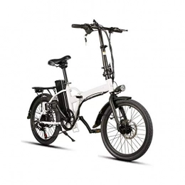 Wanlianer-Sports vélo Wanlianer-Sports Pliable électrique Cyclomoteur Vélo for Adulte 250W Intelligent vélo Pliant E-Bike 6 Vitesses Spoked Roue 36V 8AH vélo électrique 25 kmh (Couleur : Blanc, Taille : Taille Unique)