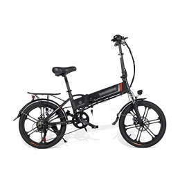 Wonzone vélo Wonzone ddzxc Vélo électrique pliable de 50, 8 cm avec batterie au lithium, frein à vitesse variable, vélo électrique pliable (couleur : noir)