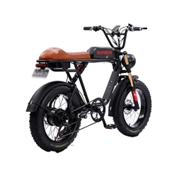 Wonzone vélo Wonzone ddzxc vélos électriques vélo électrique moto électrique double batterie cadre en alliage d'aluminium vélo de montagne électrique véhicule électrique (couleur : noir)