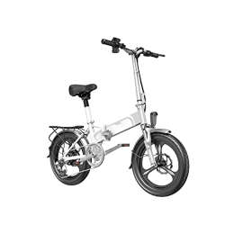 Wonzone vélo Wonzone zxc Vélo électrique 400 W 48 V10 Ah Batterie au lithium 50, 8 cm Vélo électrique pliable en alliage d'aluminium Pédale Ebike (couleur : blanc)
