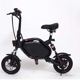 WYFDM Vélos électriques WYFDM Vlos lectriques Pliant Le vlo lectrique pour la Taille Mini Conduite par l'avant de Moteur de la Batterie 36V250w au Lithium 12inch, Black