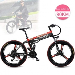 ZDTVU Vélos électriques ZDTVU Vélo Pliant électrique, 26 Pouces pneus Vélo électrique Batterie au Lithium 48V 10Ah, Suspension Complète Premium, pour Adulte / Unisexe