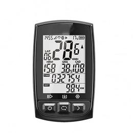 HONGLONG Fahrradcomputer,12 Funktionen Fahrradtacho,Mit GPS,IPX7 Wasserdicht,LCD Backlight Odometer,for Real-Time Speed Trackin,XS