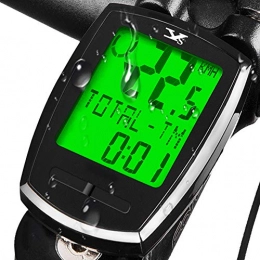 KASTEWILL Wasserdicht Fahrradcomputer Kabellos, Deutsch Fahrradtacho Drahtlos Tachometer Fahrrad LCD Backlight 6 Sprachen Radcomputer Wireless Kilometerzähler für Radsport Realtime Speed Track Distanz