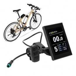 Keenso Fahrradcomputer, 24V/36V/48V Intelligenter Fahrrad-Tacho Leistungsstarkes wasserdichtes elektrisches Fahrrad-LCD-Display