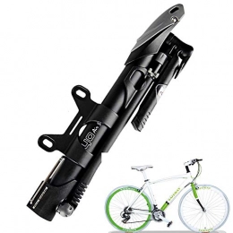 GIYO Fahrradpumpen GIYO MTB Federgabel Dämpferpumpe Mini Fahrradpumpe mit Manometer für Presta & Schrader Ventile - Pumpe für Rennrad, Mountainbikedämpferpumpe （140PSI）