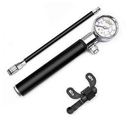 KingToKing Fahrradpumpen KingToKing Mini-Fahrradpumpe mit Manometer | passend für Presta- und Schrader (Umkehrventil) mit 120 PSI Maximaldruck | tragbar, kompakt, langlebig und schnell und einfach zu bedienen (Fahrradpumpe)