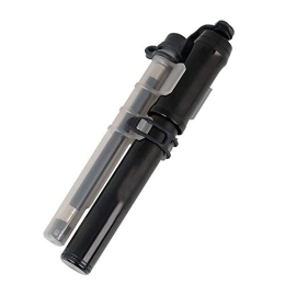 Nvshiyk Zubehör Nvshiyk Fahrradreifenpumpe Tragbare Reitausrüstung Fahrrad Mini Manual Pump Aluminiumlegierung mit Rahmenanbauteile für Rennrad, MTB, Bälle (Farbe : Black, Size : 195mm)