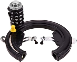 UPPVTE Zubehör UPPVTE Bike Lock Horseshoe Lock, Starke Sicherheitsmotorradfahrrad-Schloss. Fahrradschloss (Color : Black, Size : Diameter 13cm)