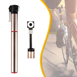 NHLBD Fahrradpumpen Worth Having - Teleskop-Mini-Fahrrad-Fahrradpumpen, tragbare Fahrrad-Reifenpumpe, passend für Presta und Schrader, Kugelpumpe mit Nadel, super schnelle Reifeninflation, 21 cm (Schließlänge)