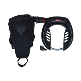 ABUS Zubehör ABUS Rahmenschloss PRO Shield XPlus 5955 NR - Fahrradschloss-Set mit Schlosskette Chain 6KS / 100 und Schlosstasche ST5950-8, 5 mm - ABUS Sicherheitslevel 9 - Schwarz