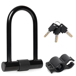 Alston Zubehör Alston U Lock Bike Heavy Duty Lock mit Halterung 5, 5 Zoll Sicheres Diebstahlsicherung für Motorrad Mountain Elektrisches Faltrad Garage Zaun Tor