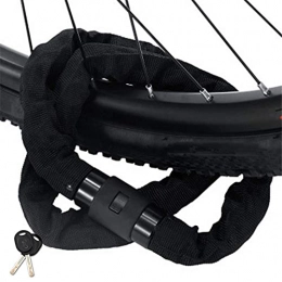 DYTWXG Fahrradschlösser DYTWXG Fahrradschloss Fahrradschloss Fahrradkettenschloss Heavy Duty Cycle Kabelschlösser Hohe Sicherheitsstufe für Fahrräder, Fahrräder, Motorräder, Motorräder, Schwarz, 0, 9 m