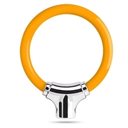 PURRL Fahrradschlösser PURRL Mini Fahrradschloss Kabel Tragbares Anti-Diebstahl-Fahrradschloss Sicherheit Radfahren Kabelschloss Zinklegierung Senior Wasserdichtes Reisegepäckschloss Helmschloss (Color : Orange, Size :