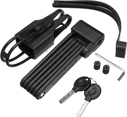 UPPVTE Zubehör UPPVTE Klappschloss, Anti-Diebstahl-Lock-Mountain-Bike-Schloss Motorradfahrradverriegelungsreitausrüstung Elektrofahrzeuge Sperrenzubehör Fahrradschloss (Color : Black)